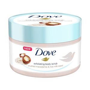 Dove Exfoliating Body Scrub with Crushed Macadamia & Rice Milk Scent 225ml